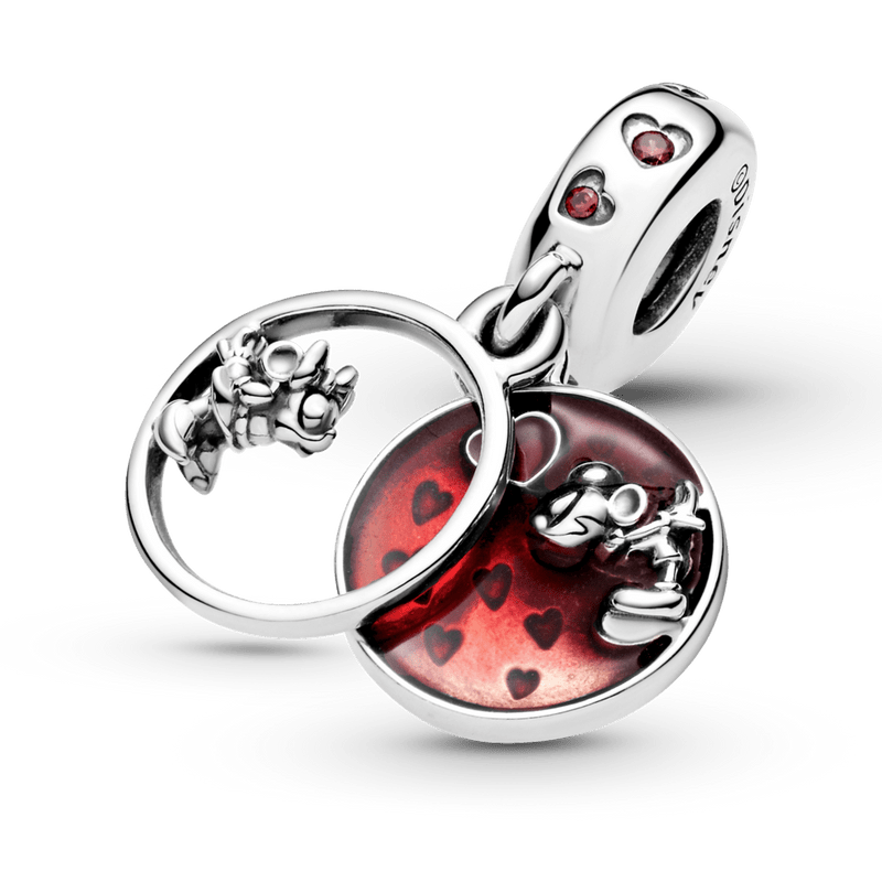 Charm Pendente Mickey E Minnie Mouse Beijos