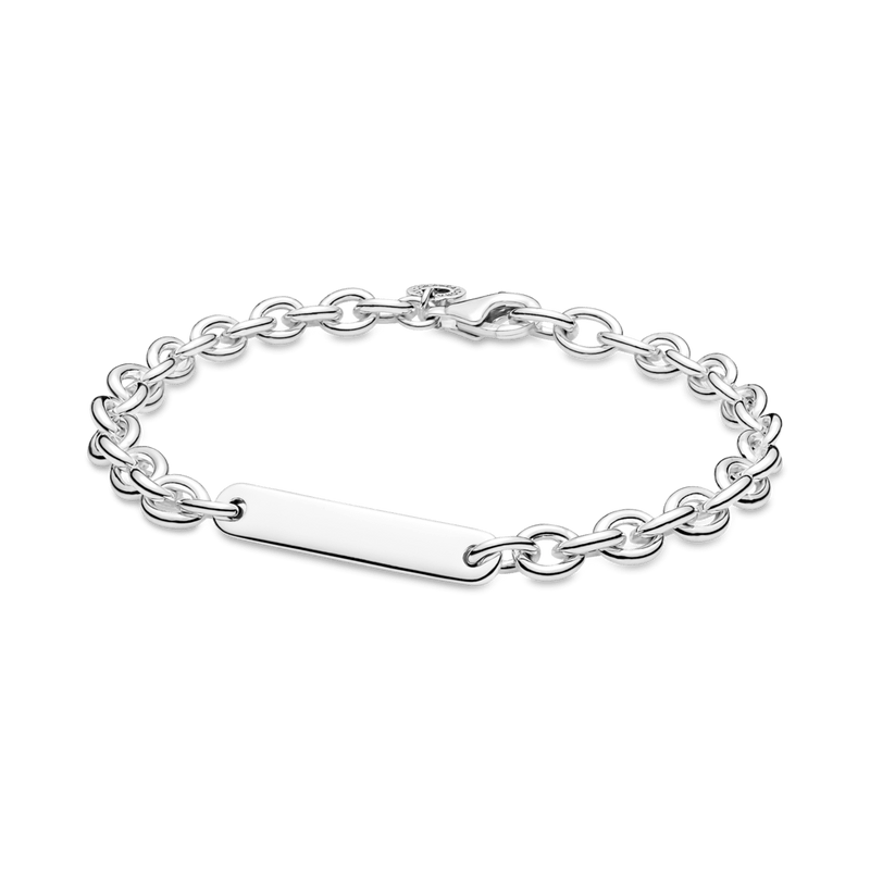 Pulseira de Elos com Barra Gravavel