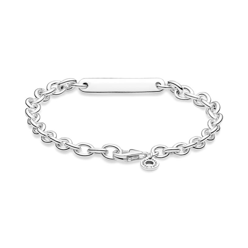 Pulseira de Elos com Barra Gravavel