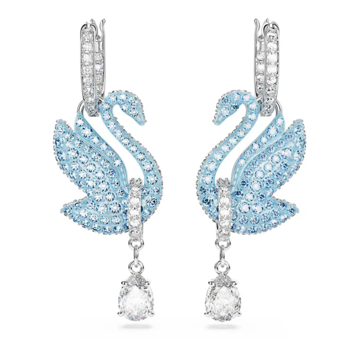 Brincos Iconic Swan Cisne Azuis