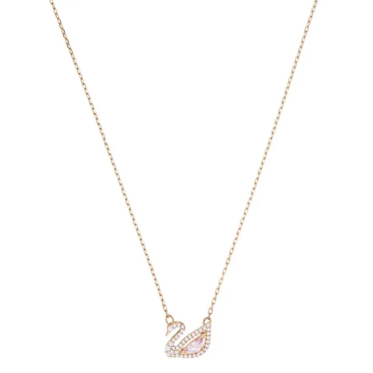 Colar Dazzling Swan Rose Gold Plating