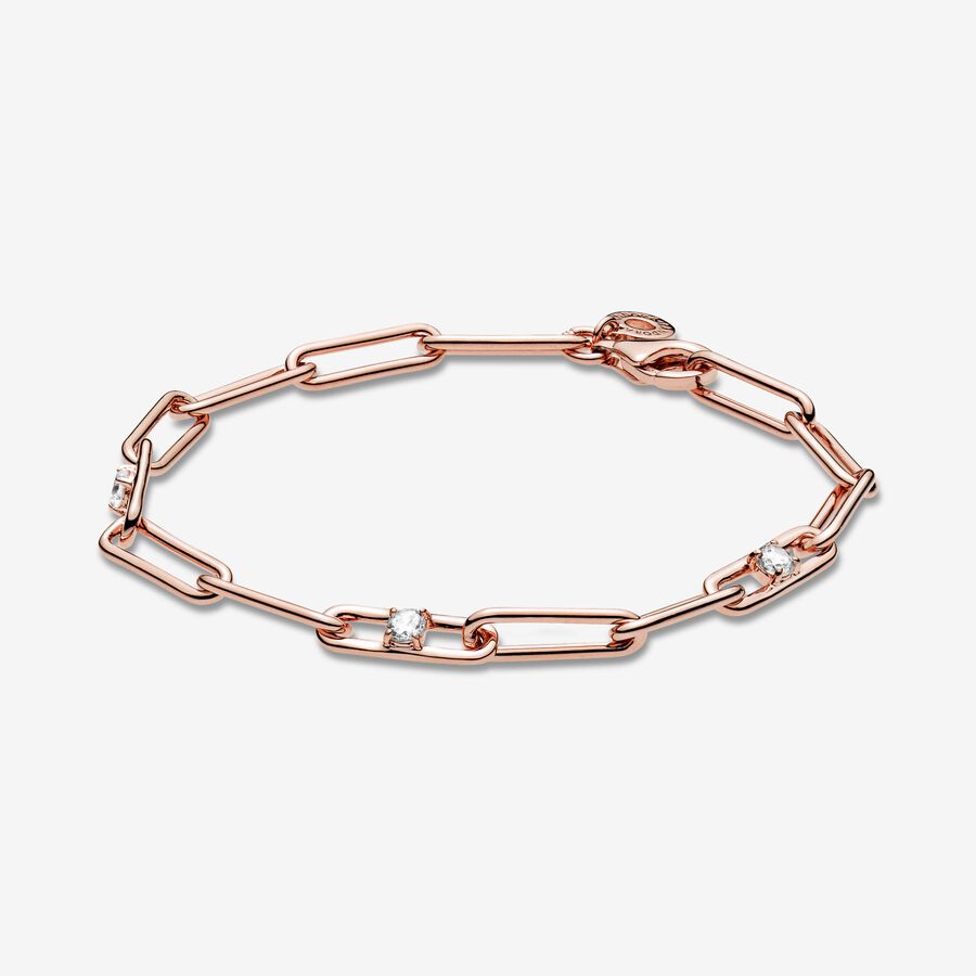 Pulseira Corrente de elos e pedras