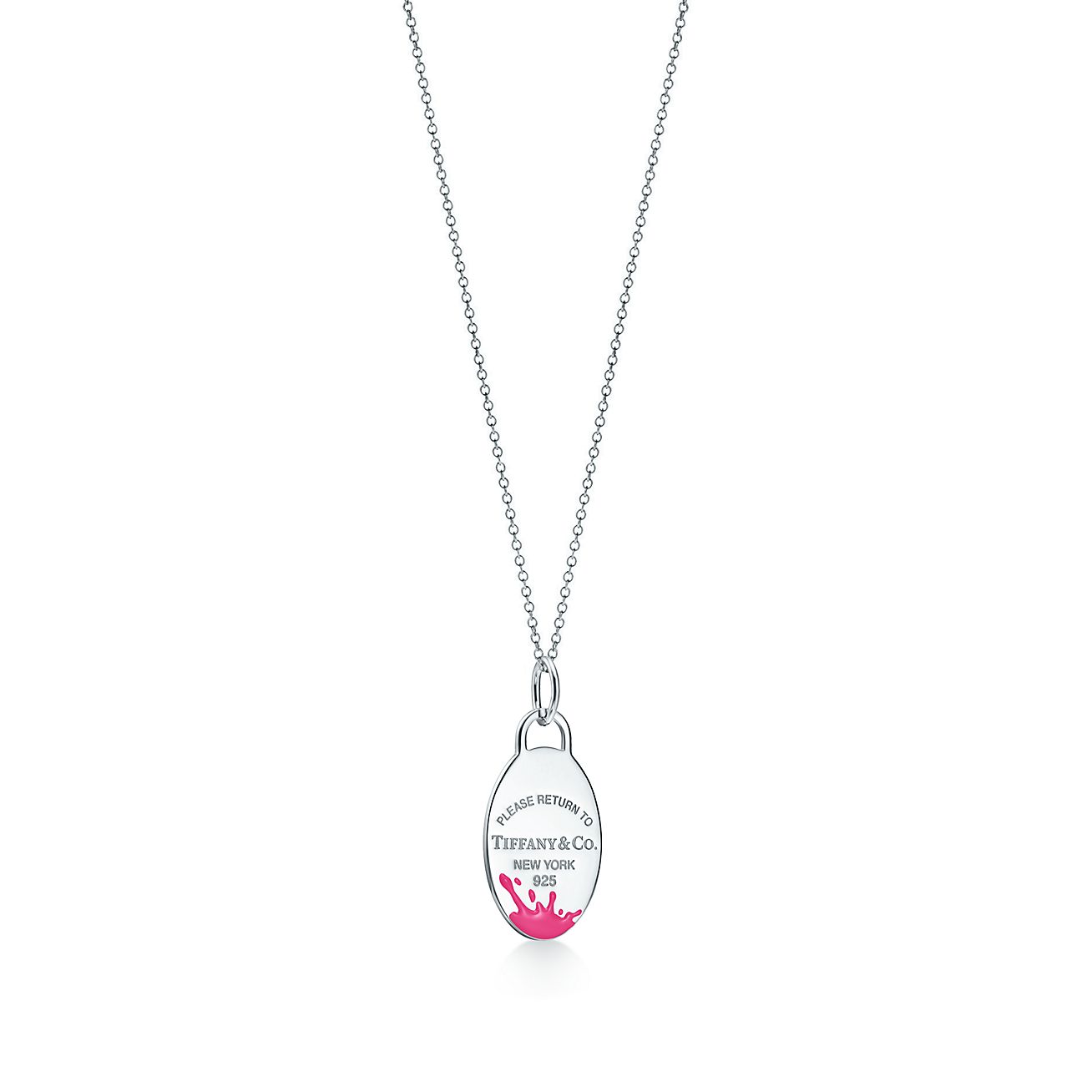 Colar com Berloque Oval Splash