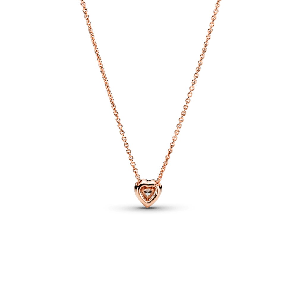 Colar Coração Cintilante Rose