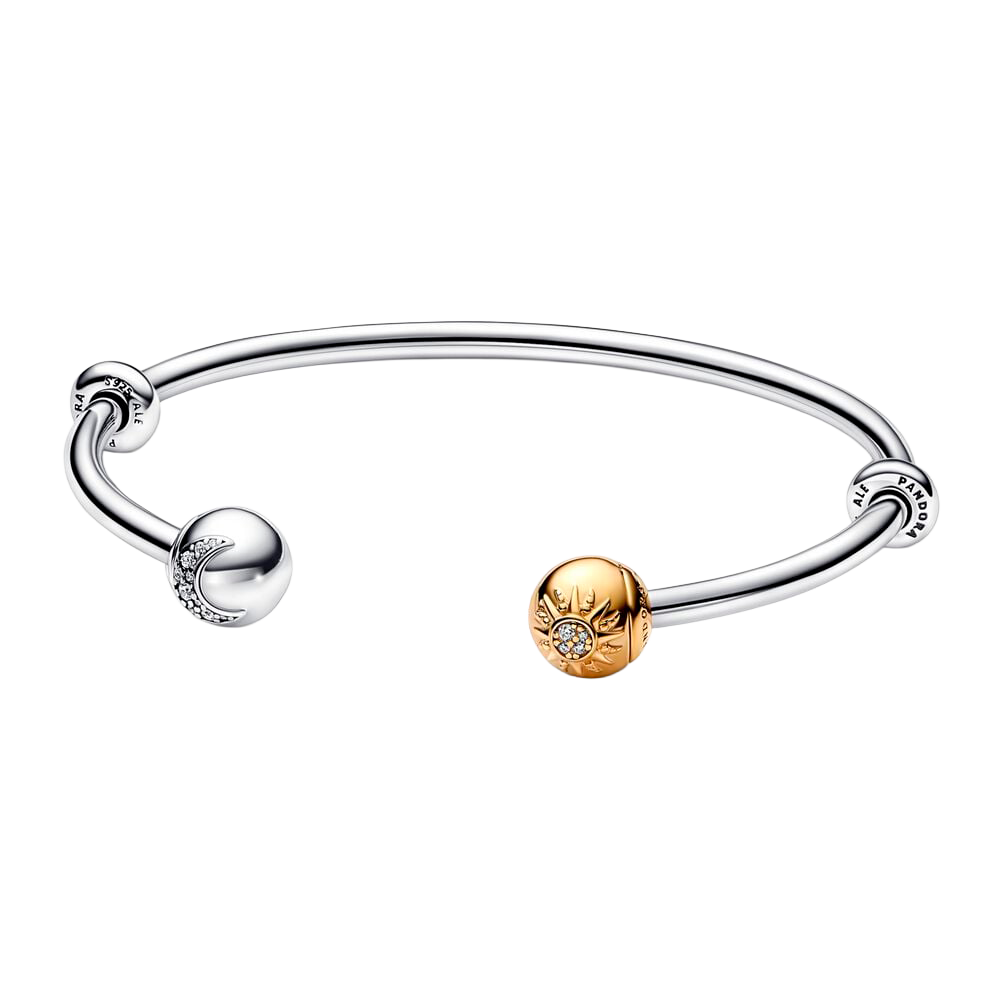 Pulseira Aberta Sol e Lua