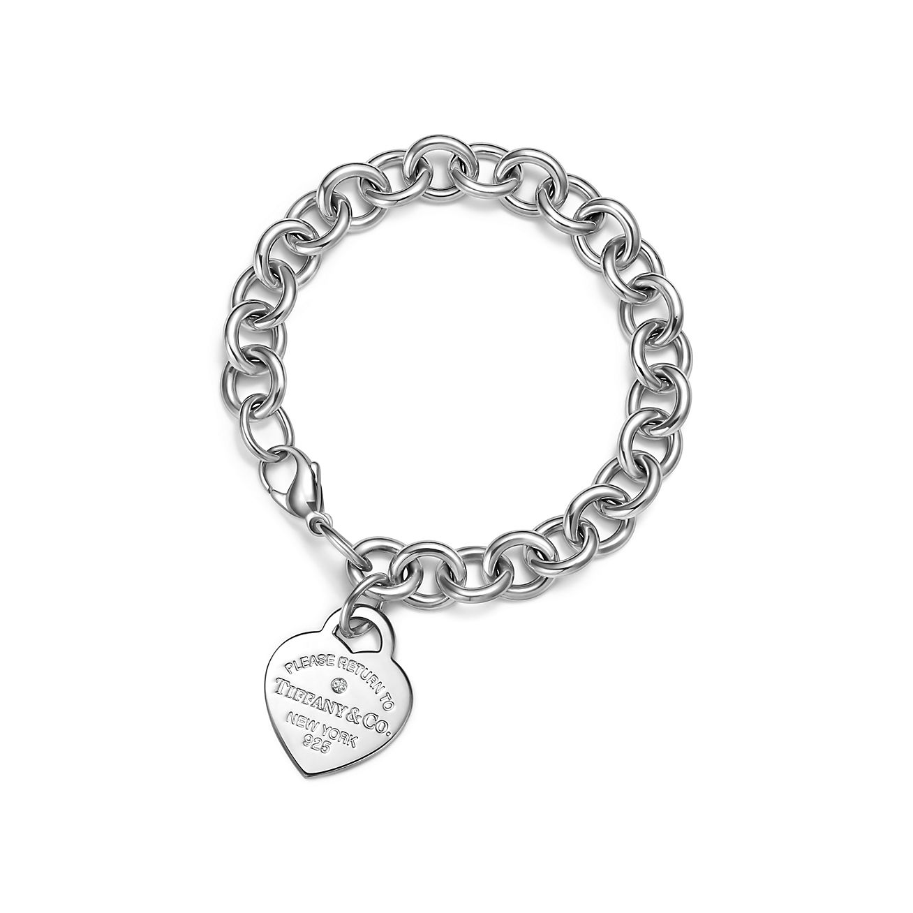 Pulseira Coração com Brilhantes