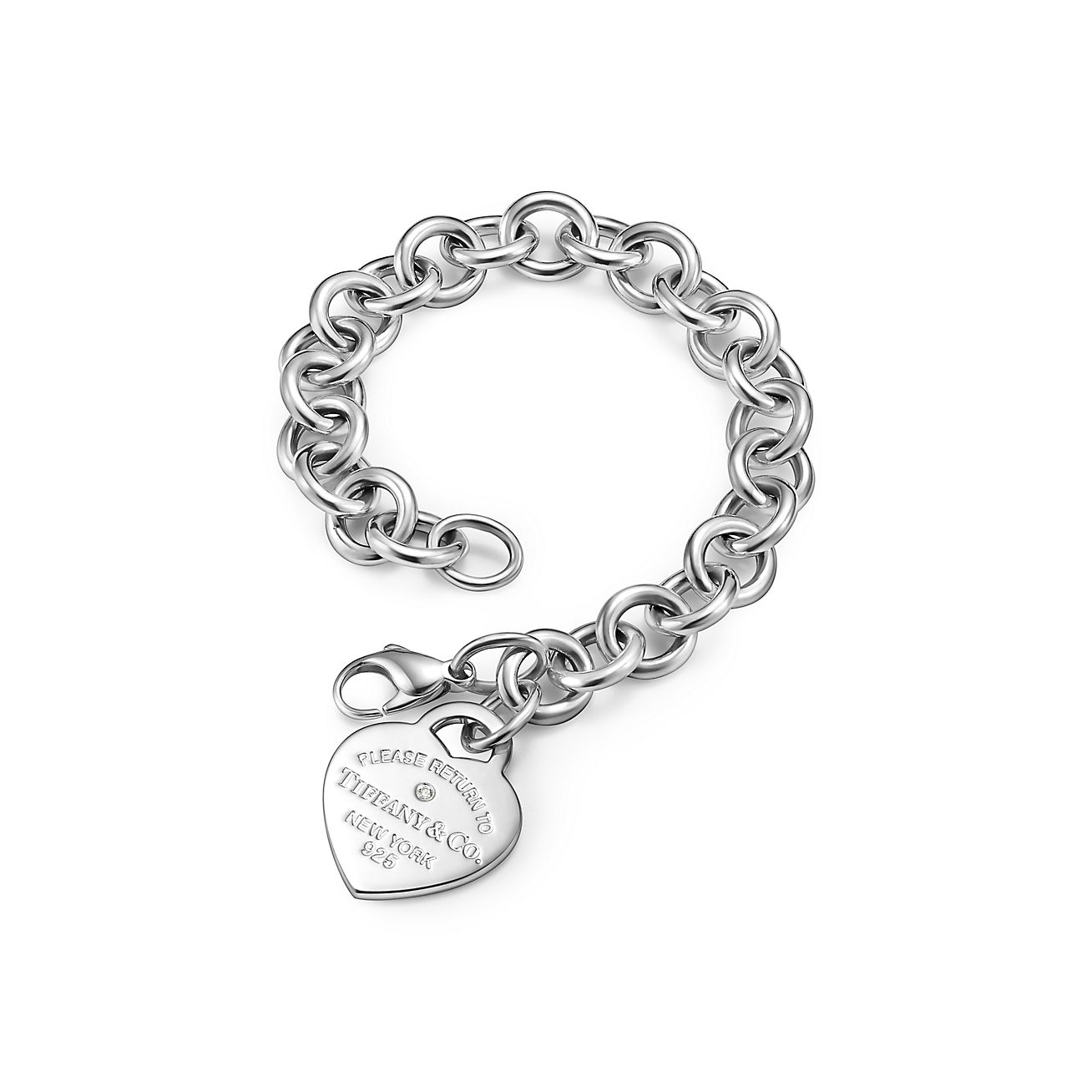 Pulseira Coração com Brilhantes