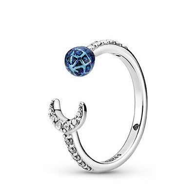 Anel Azul Terra e Lua
