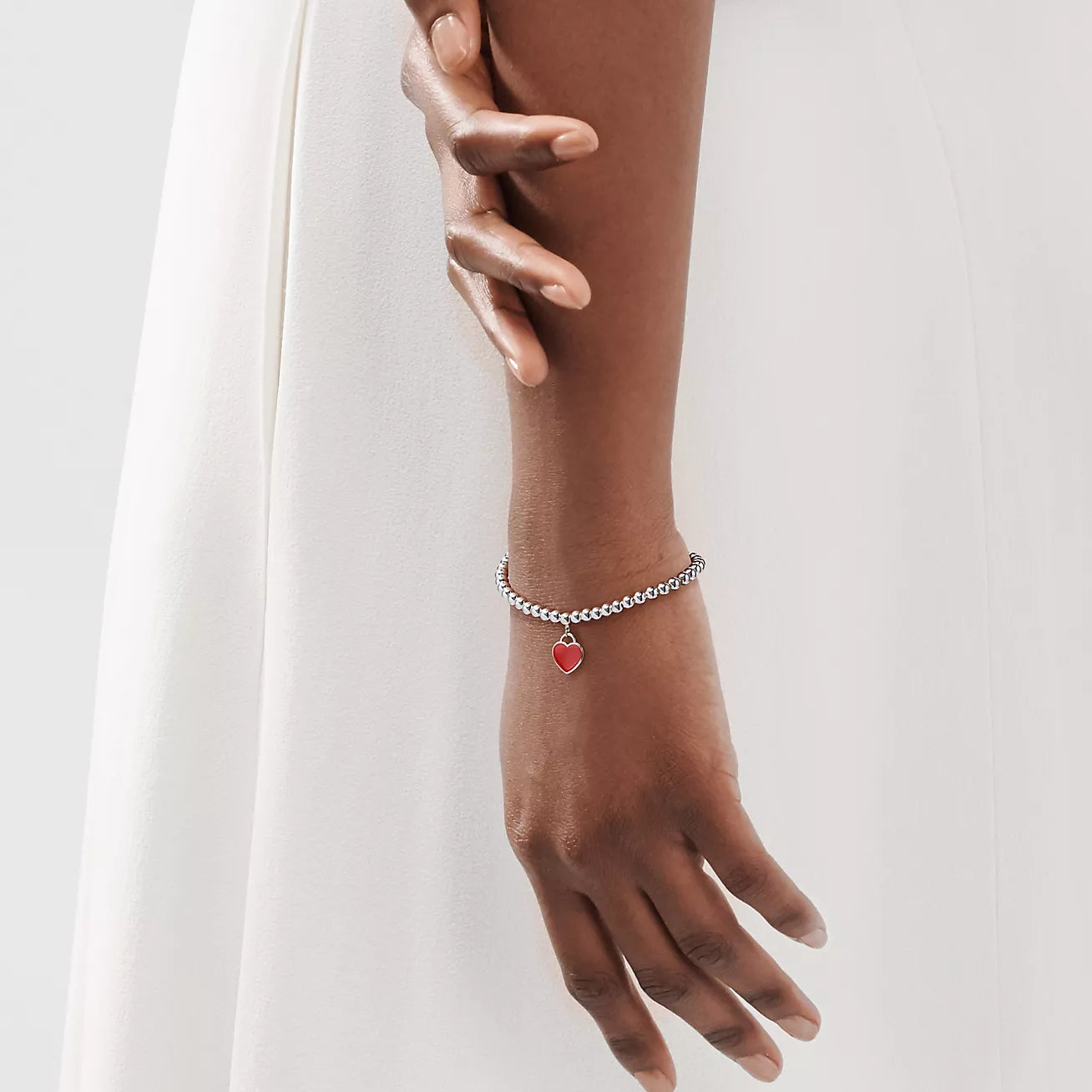 Raised Red Heart Ring