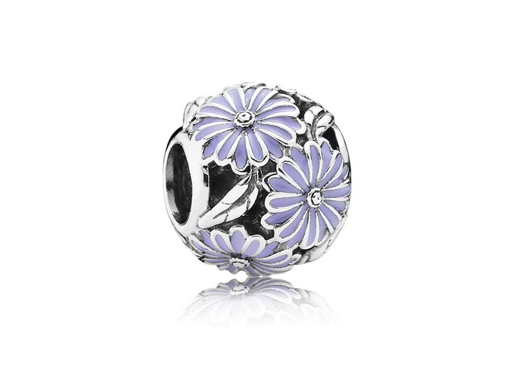 Charm Flor De Margarida Lilás [ENCOMENDA]
