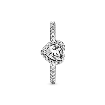 Raised Red Heart Ring