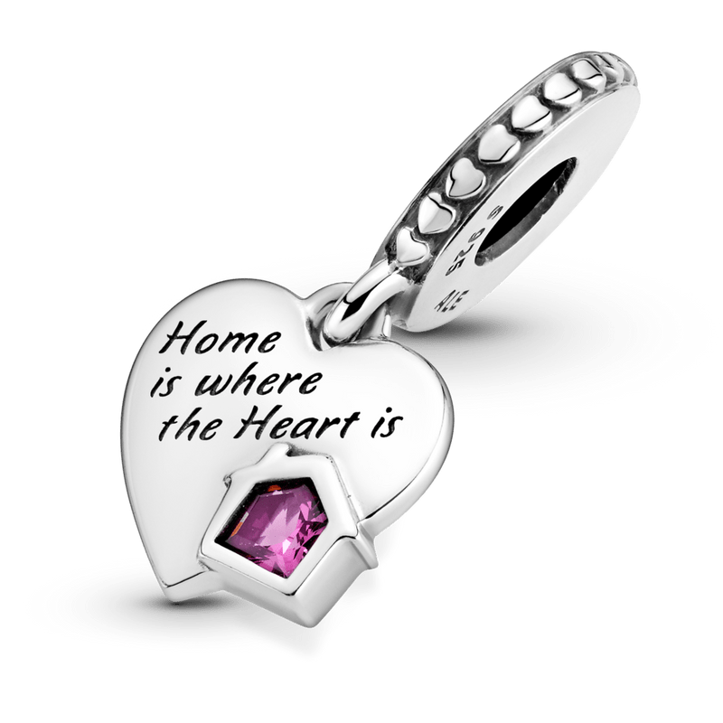 Charm Pendente De Coração Amo Meu Lar [ENCOMENDA]