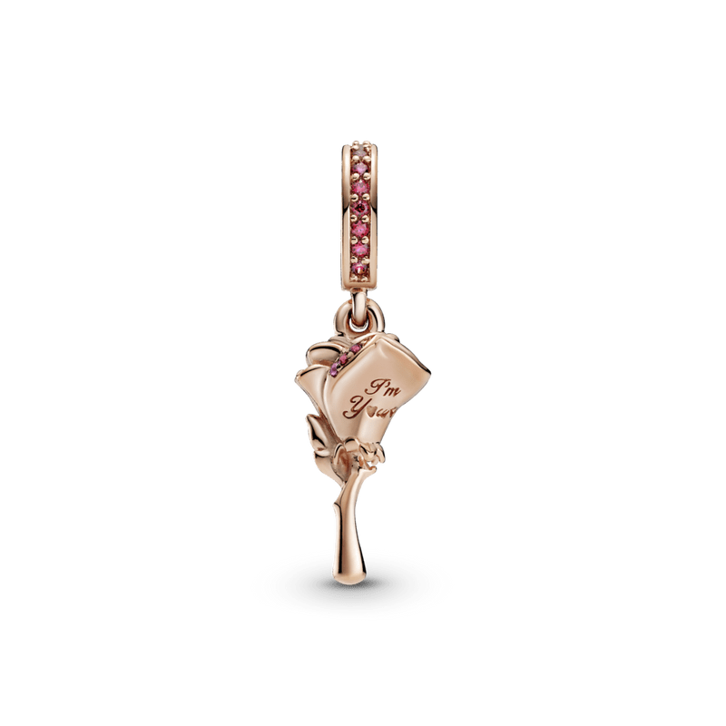 Charm Pendente Flor Rose [ENCOMENDA]