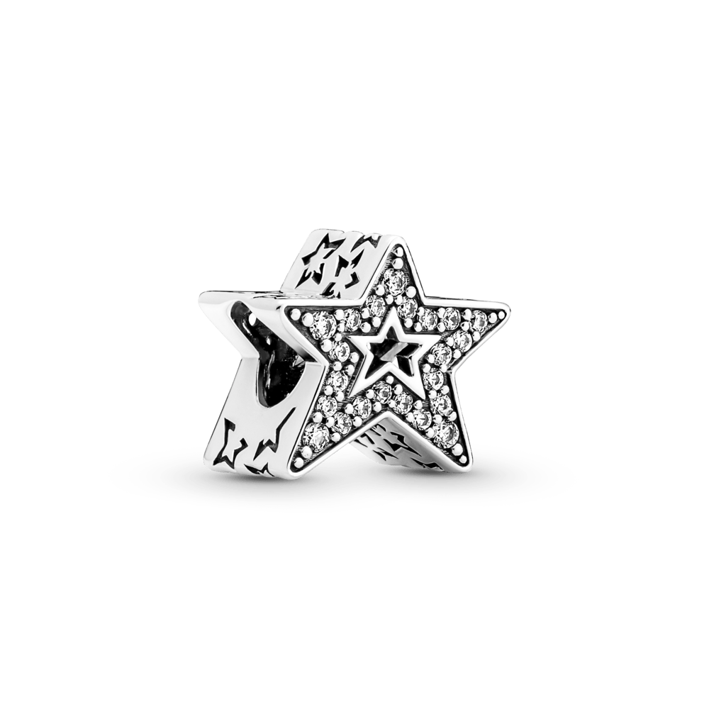 Charm De Estrela Brilhante Assimetrico [ENCOMENDA]