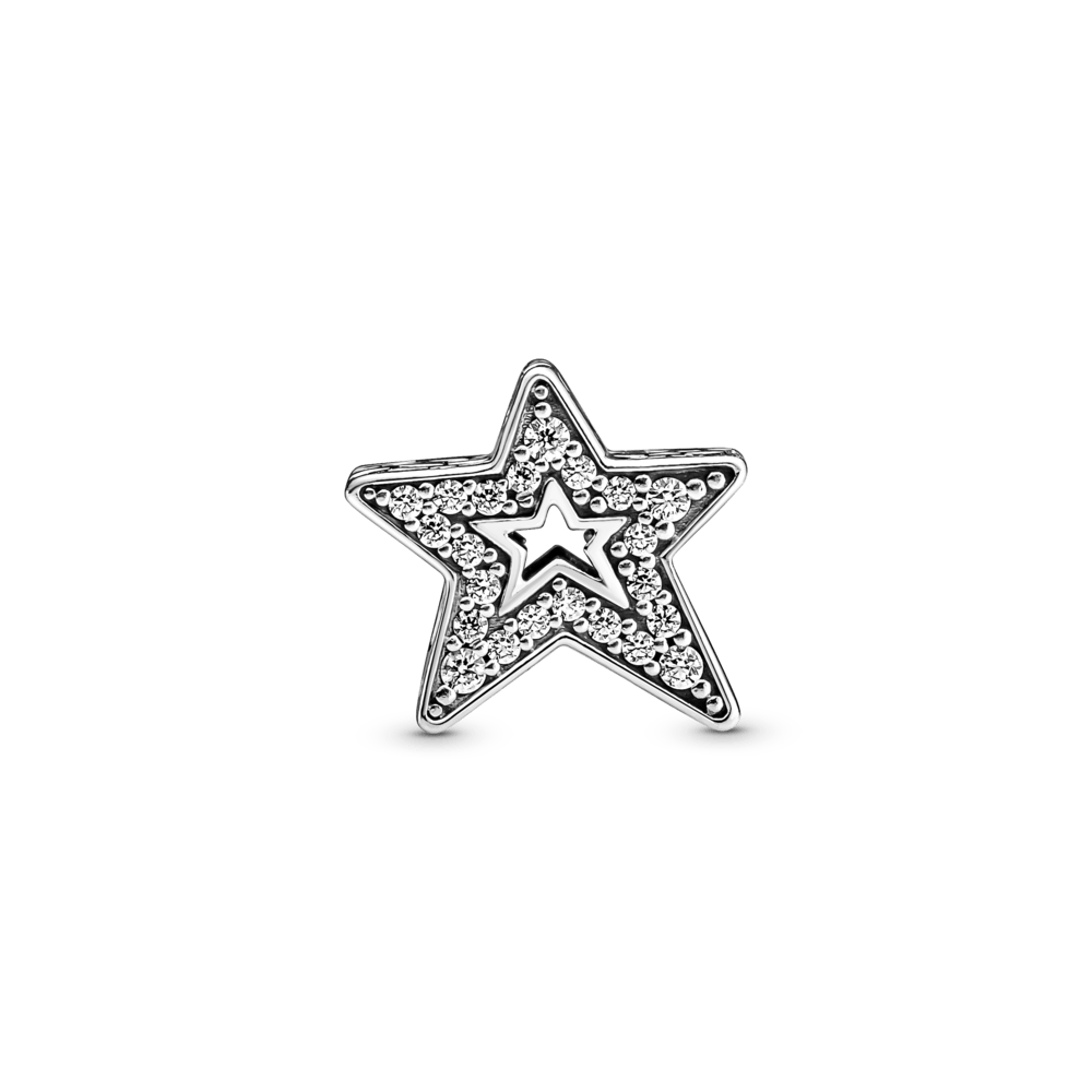 Charm De Estrela Brilhante Assimetrico [ENCOMENDA]