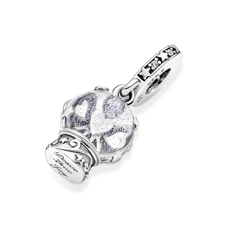Charm Pendente Anjo do Globo de Neve [ENCOMENDA]