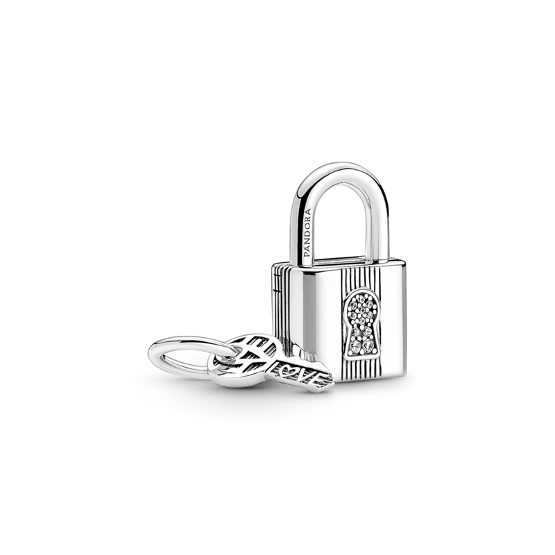 Charm Pendente Cadeado E Chave [ENCOMENDA]
