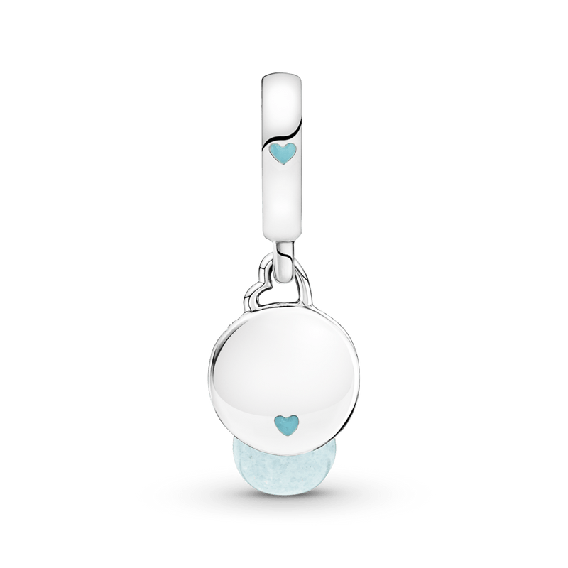 Charm Pendente Duplo Lampada Que Brilha No Escuro [ENCOMENDA]