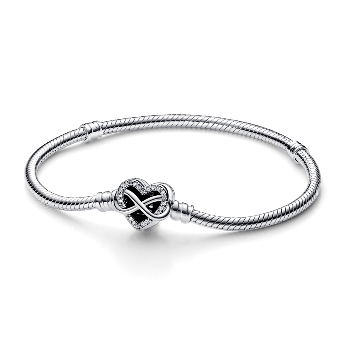 Bracelete - Coração Infinito Brilhante