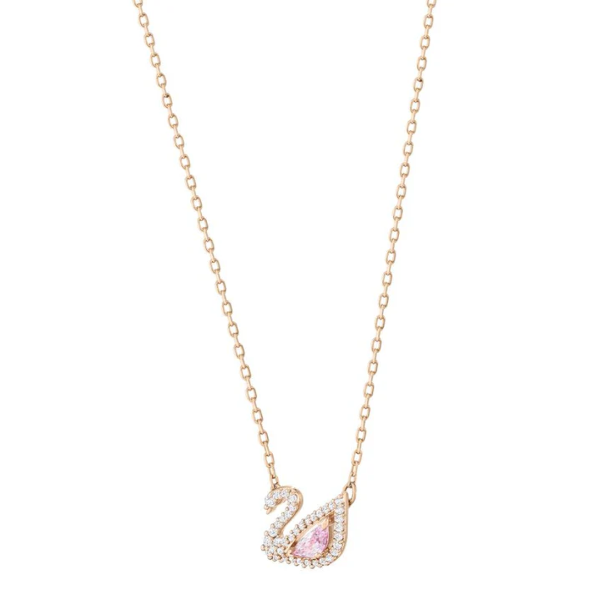 Colar Dazzling Swan Rose Gold Plating