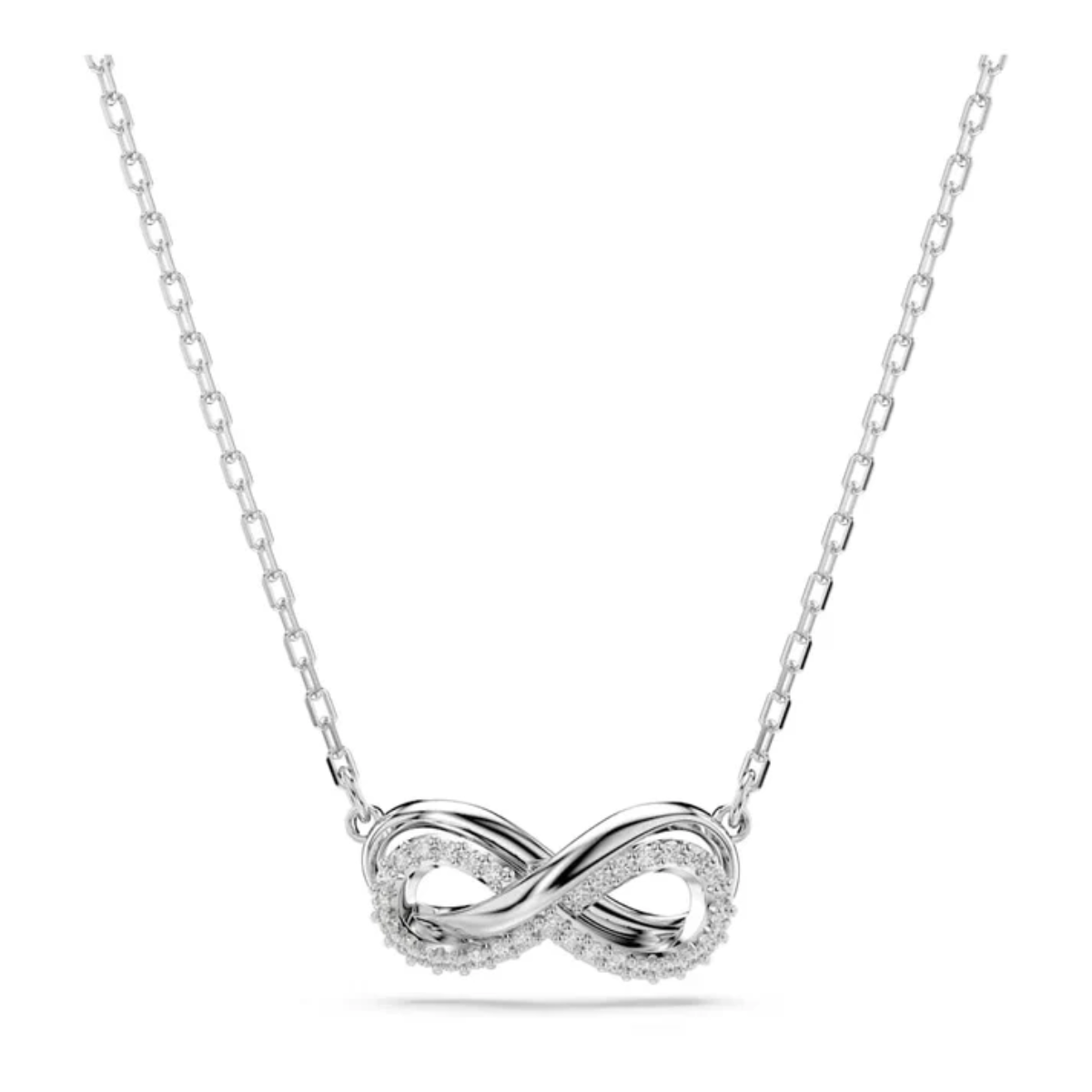 Colar Pingente Infinity Branco