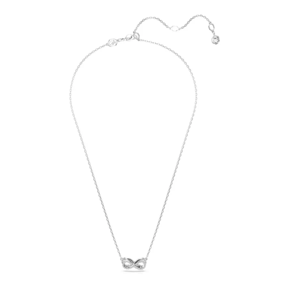 Colar Pingente Infinity Branco