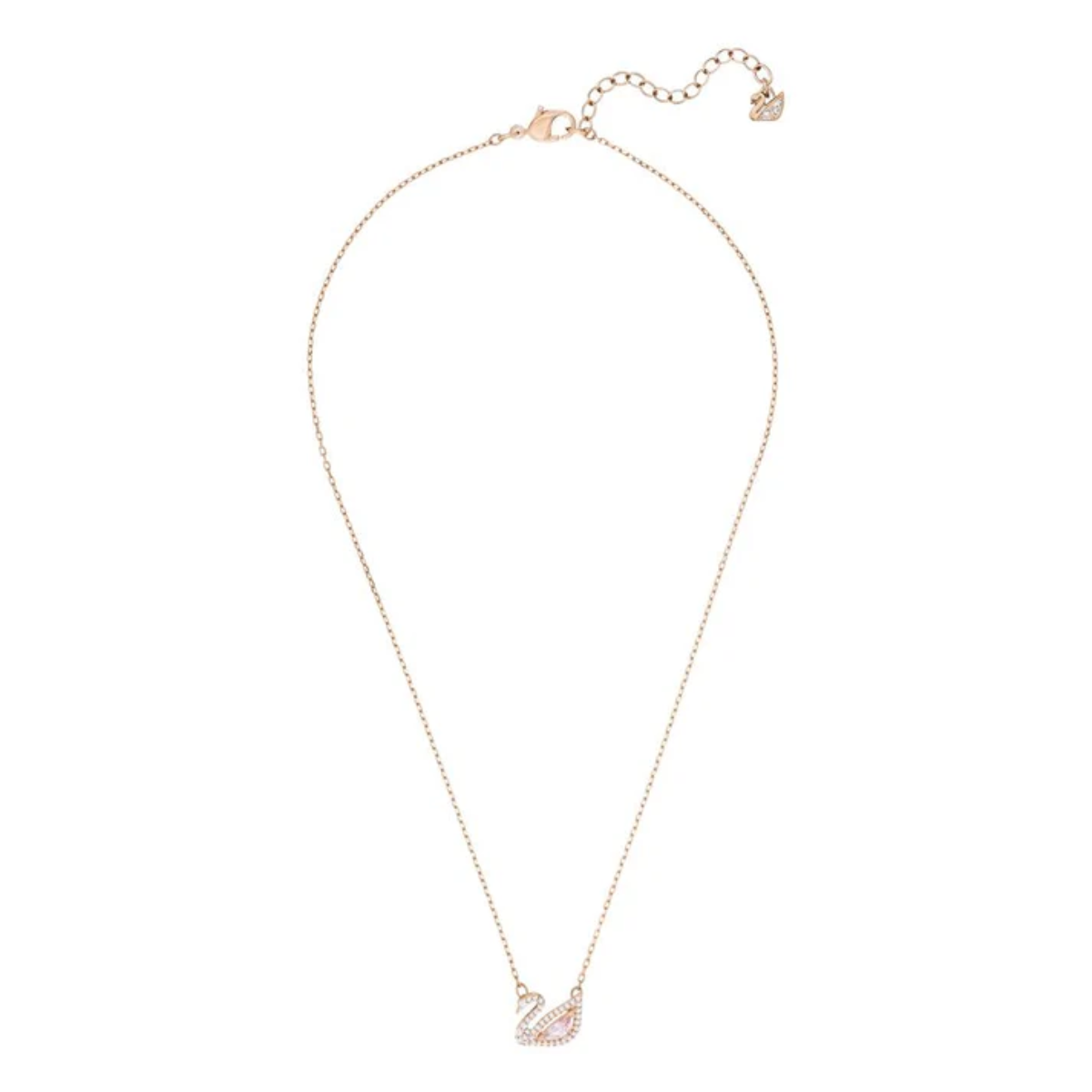 Colar Dazzling Swan Rose Gold Plating