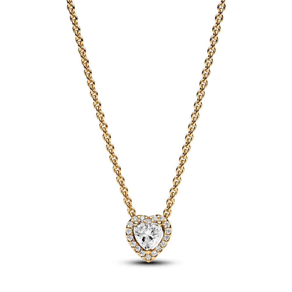 Colar Coração Cintilante Dourado [ENCOMENDA]
