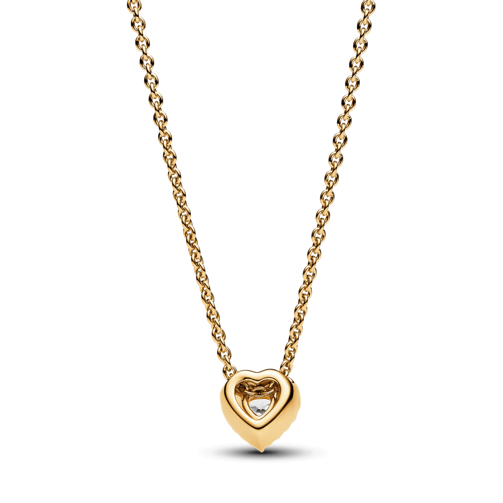 Colar Coração Cintilante Dourado [ENCOMENDA]
