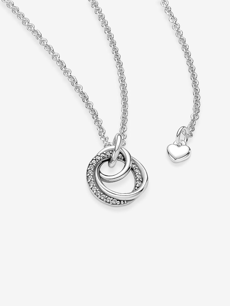 Family Always Encircled Pendant Necklace