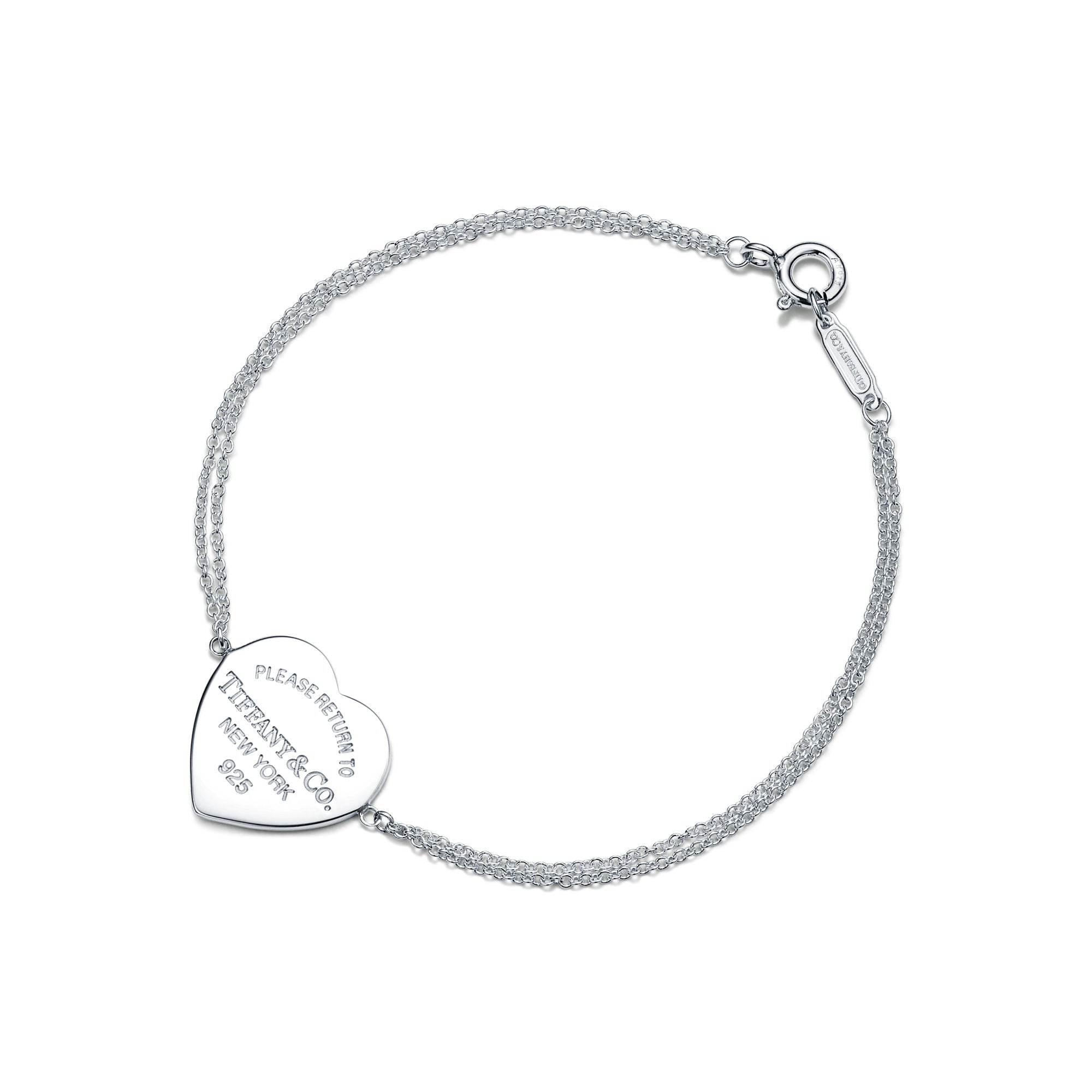 Pulseira com Coração e Corrente Dupla
