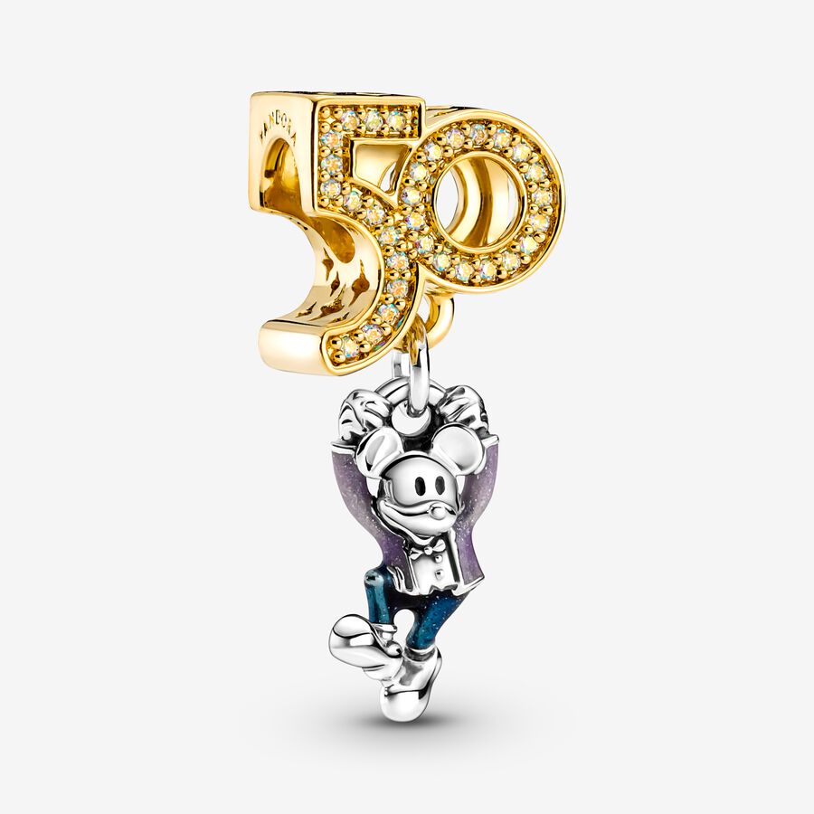 Charm pendente aniversário de 50 anos do Mickey Mouse [ENCOMENDA]