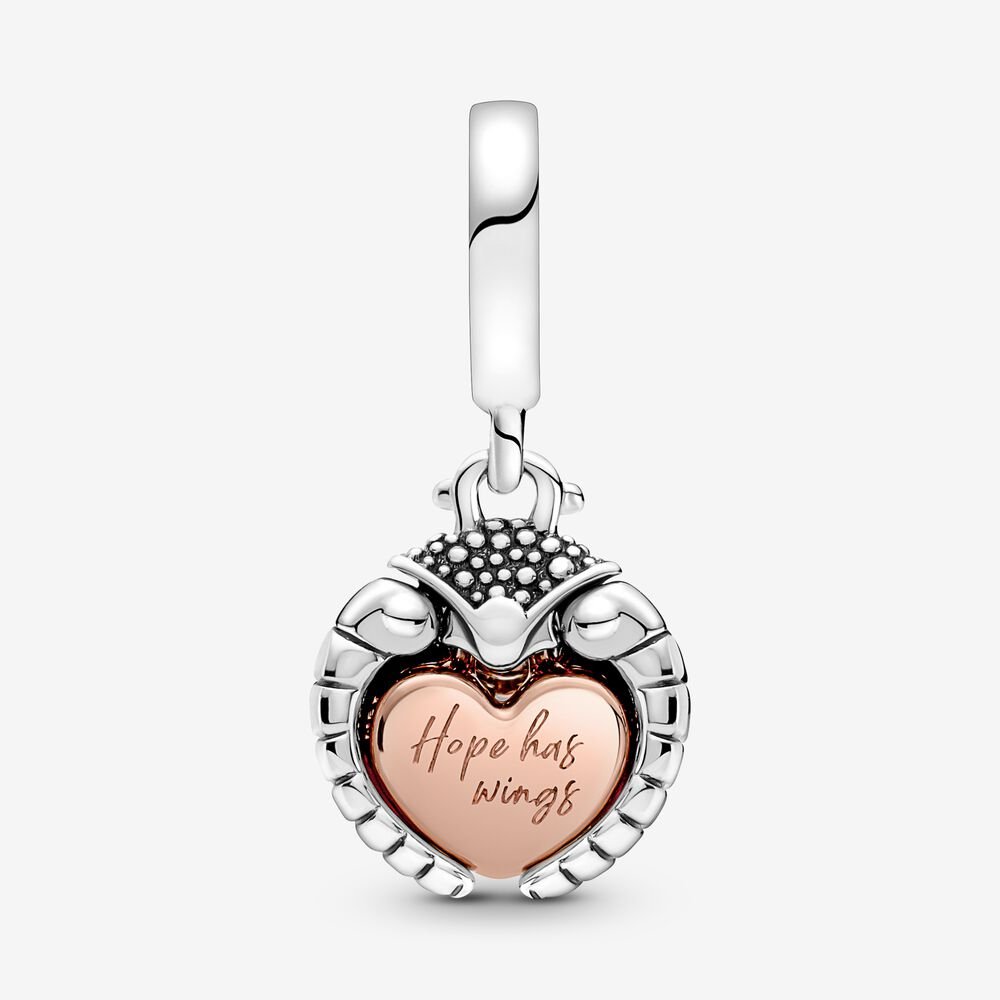 Charm de Joaninha e Coração [ENCOMENDA]