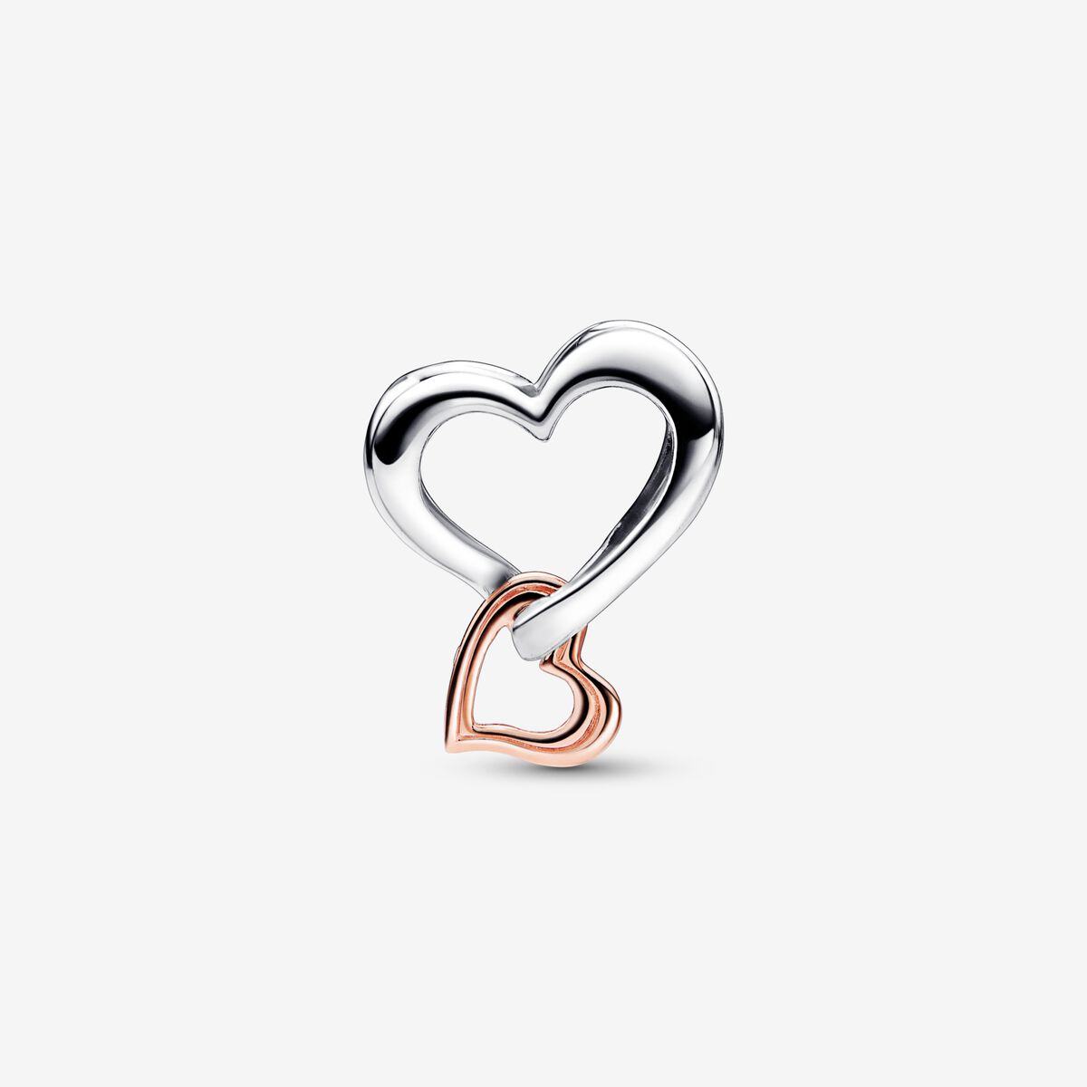 Charm Coração Infinito vazado de dois tons [ENCOMENDA]