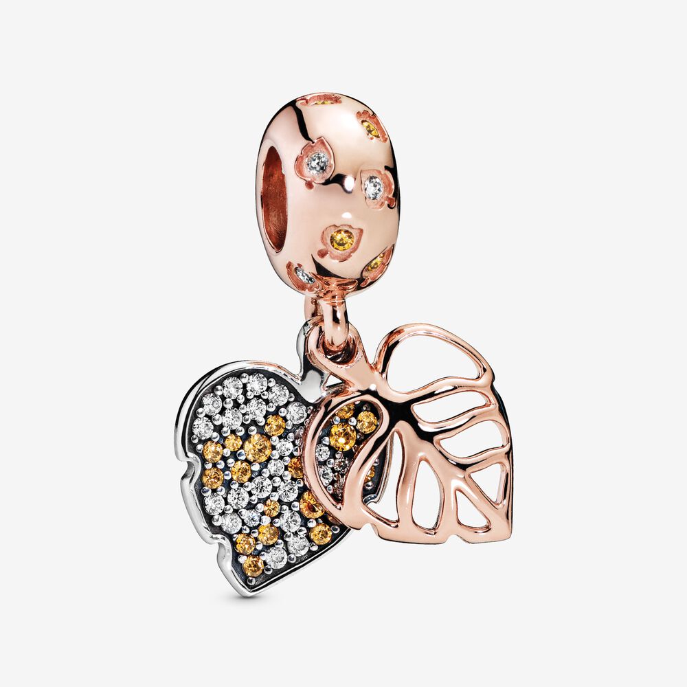 Charm Pendente Folha Espumante [ENCOMENDA]