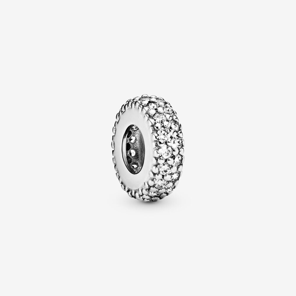 Charm Separador De Prata Brilho Brilhante [ENCOMENDA]