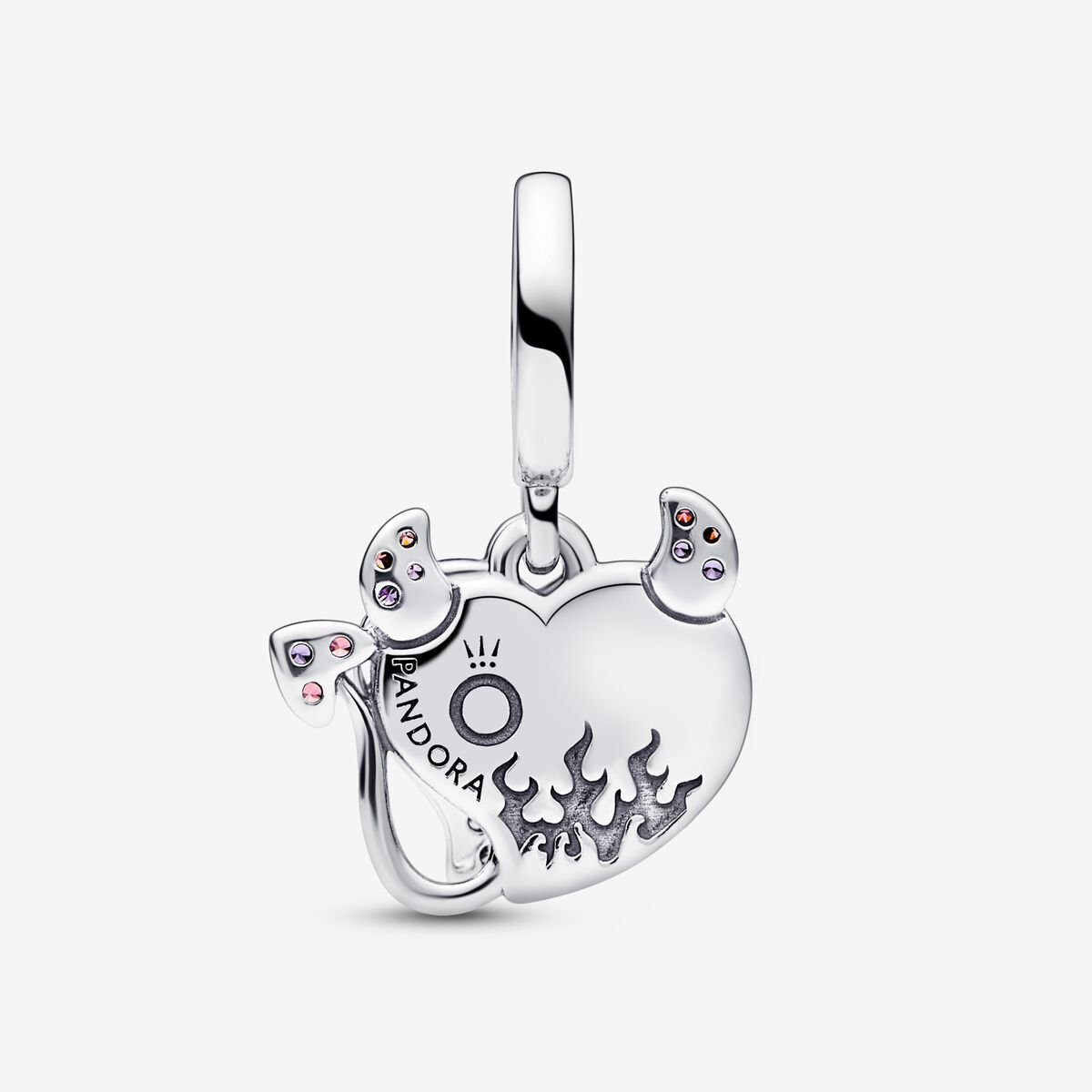 Charm Pendente Duplo Coração do Devil [ENCOMENDA]