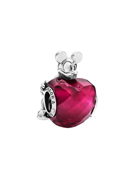 Charm Mickey Love Heart Charm