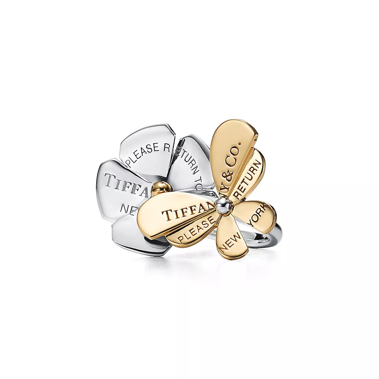 Anel Borboleta e Flor [ENCOMENDA]