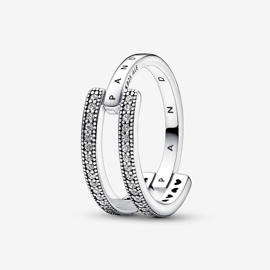 Anel Duplo Pavé Signature [ENCOMENDA]