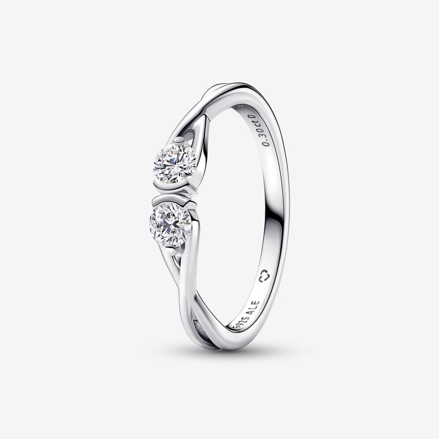 Anel Infinite Duplo com Moissanite [ENCOMENDA]