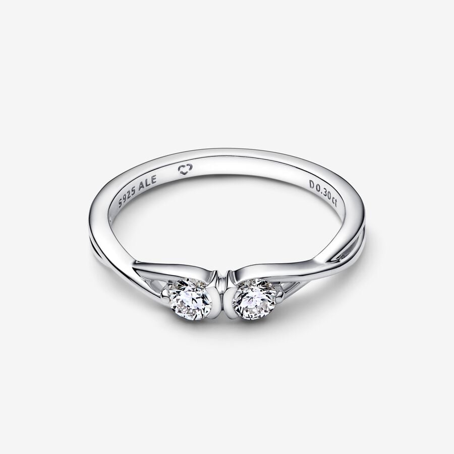 Anel Infinite Duplo com Moissanite [ENCOMENDA]