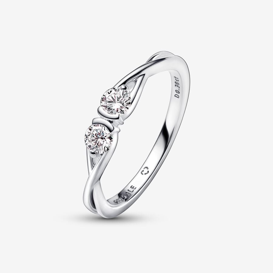 Anel Infinite Duplo com Moissanite [ENCOMENDA]