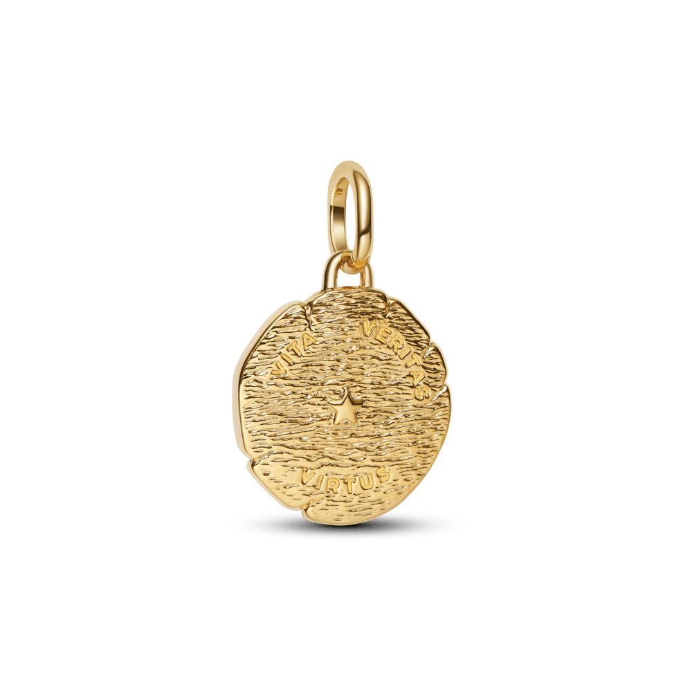 Charm Medalhão Leão Dourado [ENCOMENDA]