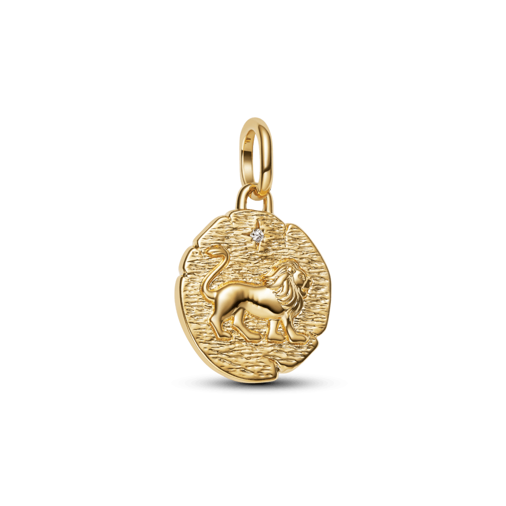 Charm Medalhão Leão Dourado [ENCOMENDA]