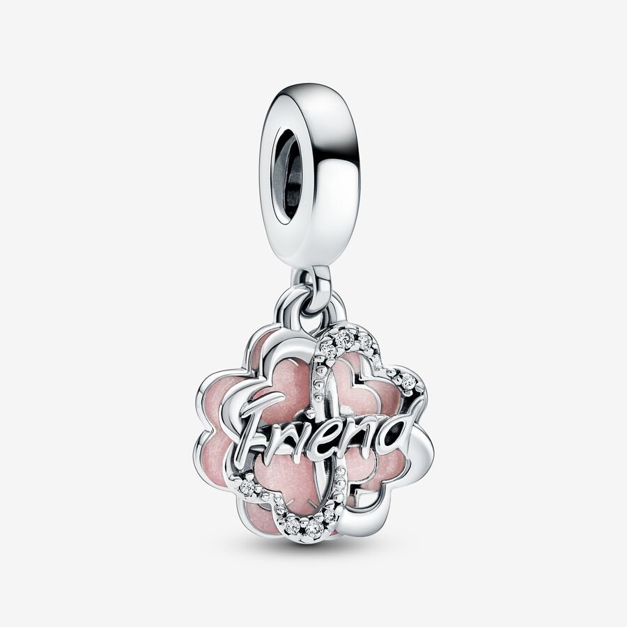 Charm Amizade em Trevo 4 Folhas [ENCOMENDA]