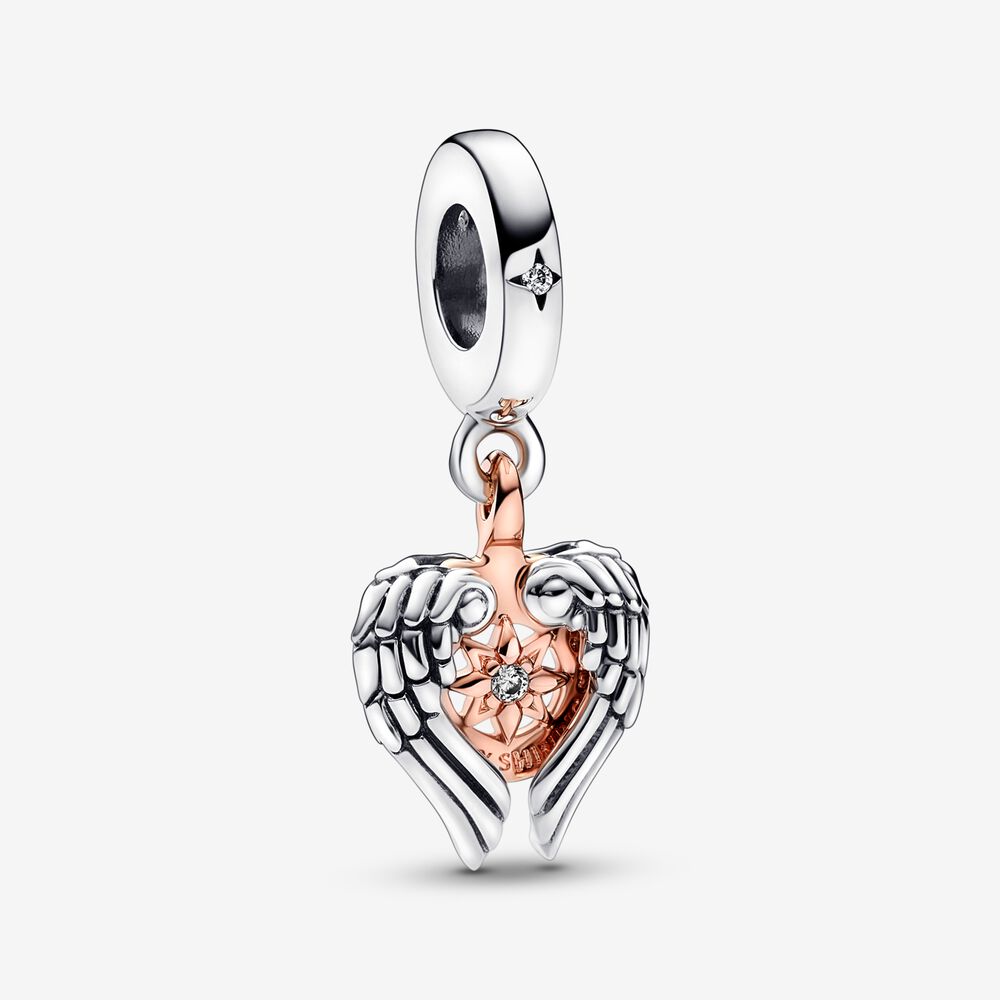 Charm Asas de Anjo e Bussola Celestial [ENCOMENDA]