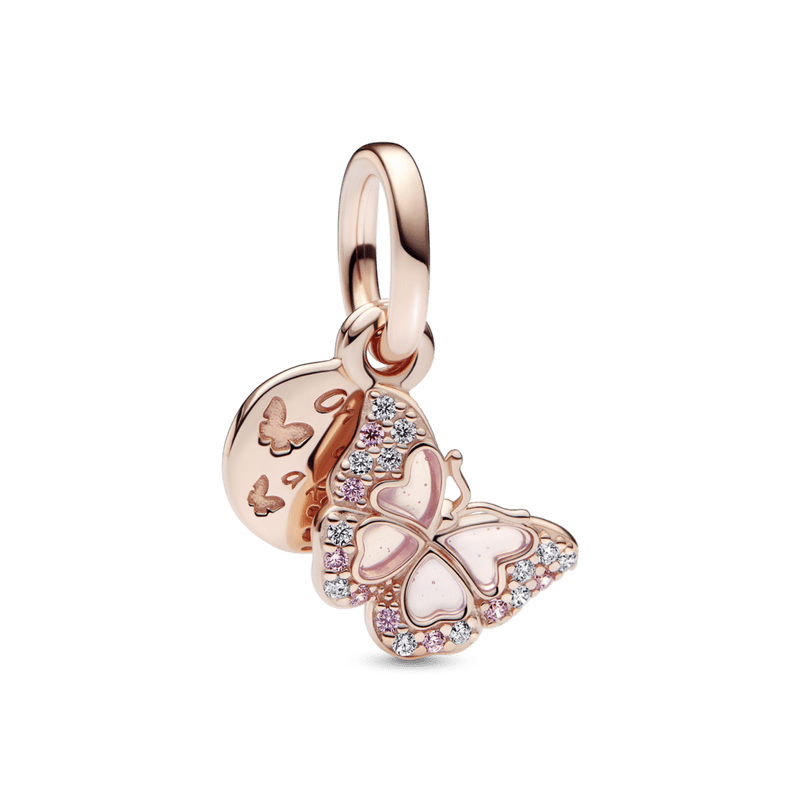 Charm Borboleta Rosa [ENCOMENDA]