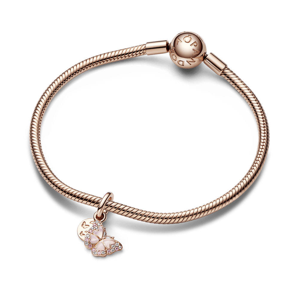Charm Borboleta Rosa [ENCOMENDA]