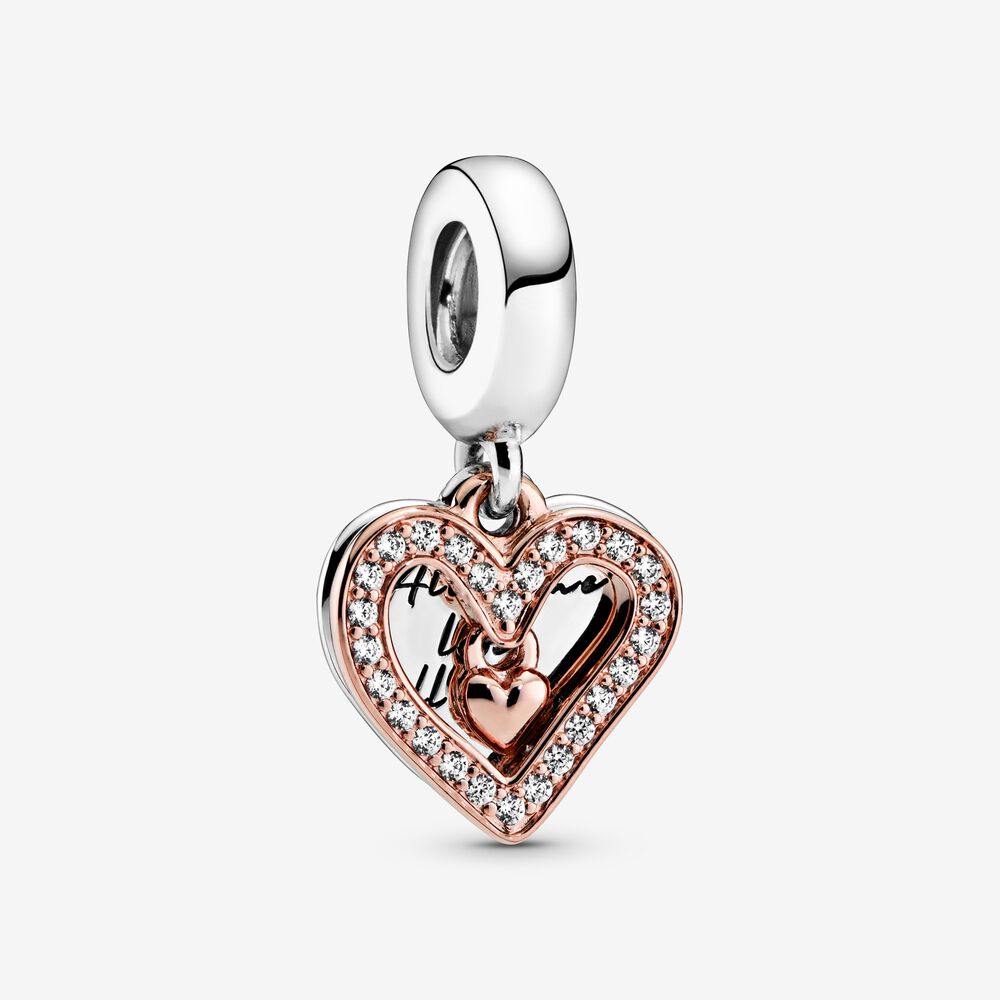 Charm Coração Brilhante à Mão Livre [ENCOMENDA]